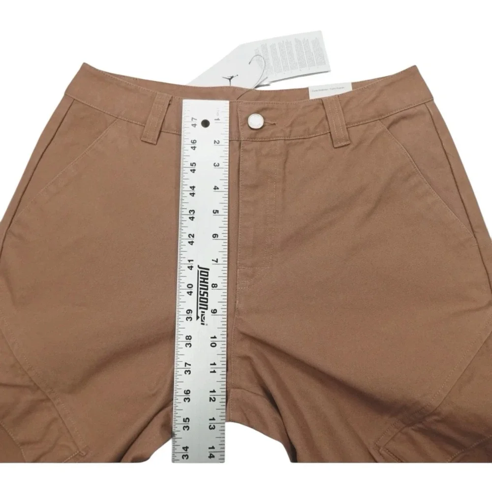 Air Jordan Women's Chicago Tan/Brown Canvas Cargo Pants (FV7098-223) Size M
